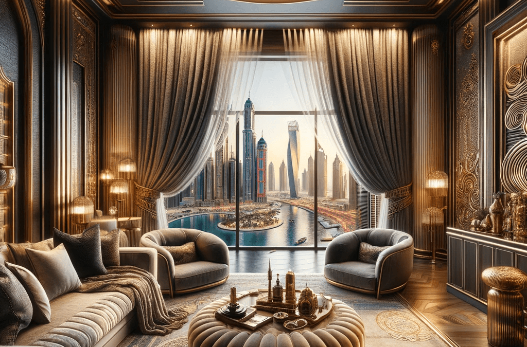 Layered Blackout Curtains in Dubai