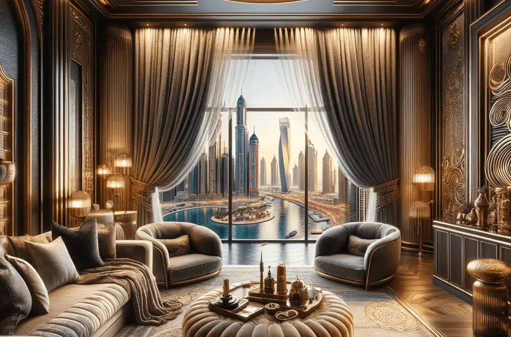 Layered Blackout Curtains in Dubai