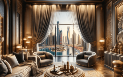 Layered Blackout Curtains in Dubai