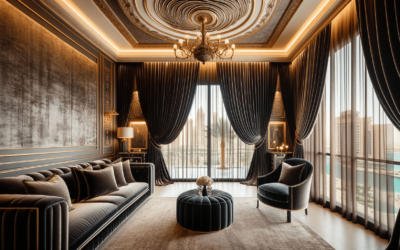 Velvet Blackout Curtains in Dubai